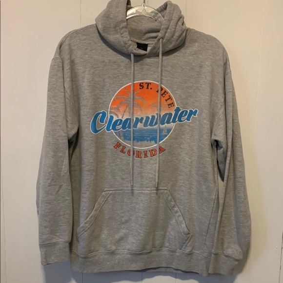 Point Sportswear Tops - Women’s Gray Clearwater Florida Hoodie Size Medium